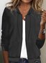 Blousons Femmes Décontracté Plain Printemps / Automne Sweat-shirt à Capuche Micro-élasticité Quotidien Meilleure vente Manches Longues Régulier