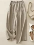 Pantalons Décontracté Plain Printemps / Automne Coton Aucune élasticité Quotidien Ample Pantalon à la cheville Régulier pour Femmes