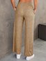 Pantalons Femmes Décontracté Plain Printemps / Automne Naturel Quotidien Ample Jersey Long Droit