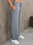 Pantalons Femmes Décontracté Plain Printemps / Automne Naturel Quotidien Ample Jersey Long Droit