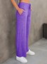 Pantalons Femmes Décontracté Plain Printemps / Automne Naturel Quotidien Ample Jersey Long Droit