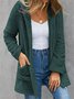 Blousons Décontracté Plain Printemps / Automne Zip Naturel Vacances Manches Longues Droit Régulier pour Femmes