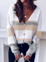 Cardigans Femmes Décontracté Plain Hiver Micro-élasticité Ample Manches Longues Laine/Tricot Régulier Droit
