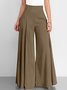 Pantalons Femmes Décontracté Plain Printemps / Automne Polyester Aucune élasticité Quotidien Ample Long Droit