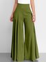 Pantalons Femmes Décontracté Plain Printemps / Automne Polyester Aucune élasticité Quotidien Ample Long Droit