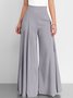 Pantalons Femmes Décontracté Plain Printemps / Automne Polyester Aucune élasticité Quotidien Ample Long Droit