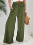 Pantalons Décontracté Plain Printemps / Automne Aucune élasticité Ample Standard Pantalon droit Droit Poche Couture pour Femmes