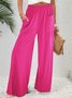 Pantalons Décontracté Plain Printemps / Automne Aucune élasticité Ample Standard Pantalon droit Droit Poche Couture pour Femmes