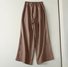 Pantalons Décontracté Ethnique Printemps / Automne Naturel Aucune élasticité Ample Coton Et Lin Pantalon droit Long pour Femmes