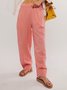 Pantalons Femmes Décontracté Printemps / Automne Plaid Tricoté Quotidien Taille Élastique Standard Long Droit