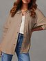Blousons Femmes Décontracté Plain Printemps / Automne Aucune élasticité Quotidien Meilleure vente Droit Régulier Col de Chemise