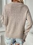 Pulls Femmes Décontracté Printemps / Automne Motif d'Étoile Naturel Quotidien Ample Fil/fil de laine Droit Régulier