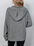 Cardigans Femmes Décontracté Plain Hiver Quotidien Ample Fil/fil de laine Régulier Boucle Élasticité moyenne