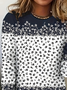 T-shirts Femmes Décontracté Floral Printemps / Automne Micro-élasticité Quotidien Ample Jersey Régulier Régulier