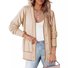 Cardigans Femmes Décontracté Plain Printemps / Automne Manches Longues Cache-cœur Laine/Tricot Droit Boucle Régulier