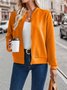 Blousons Décontracté Plain Automne Sweat-shirt à Capuche Naturel Micro-élasticité Quotidien Régulier Épaissi pour Femmes