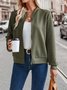 Blousons Décontracté Plain Automne Sweat-shirt à Capuche Naturel Micro-élasticité Quotidien Régulier Épaissi pour Femmes