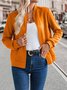Blousons Décontracté Plain Automne Sweat-shirt à Capuche Naturel Micro-élasticité Quotidien Régulier Épaissi pour Femmes