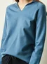 Pulls Décontracté Plain Printemps / Automne Sweat-shirt à Capuche Quotidien Manches Longues Fil/fil de laine Droit ré pour Femmes