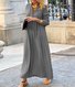 Robes Femmes Décontracté Plain Printemps / Automne Polyester Quotidien Coupe Régulière Dentelle Maxi Non