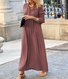 Robes Femmes Décontracté Plain Printemps / Automne Polyester Quotidien Coupe Régulière Dentelle Maxi Non