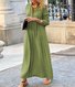 Robes Femmes Décontracté Plain Printemps / Automne Polyester Quotidien Coupe Régulière Dentelle Maxi Non
