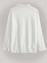 Pulls Femmes Décontracté Plain Printemps / Automne Col V Quotidien Manches Longues Régulier Régulier Élasticité moyenne