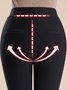Pantalons De Yoga Femmes Décontracté Plain Printemps / Automne Polyester à Haute Élasticité Quotidien Pantalon à la cheville Legging en Toison