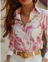 Chemises Femmes Décontracté Printemps / Automne Motif dégradé Polyester Aucune élasticité Quotidien Régulier Droit T.-N.-L.