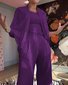correspondant à Vêtement Décontracté Plain Printemps / Automne Coton Col V Naturel Manches Longues Droit Régulier pour Femmes