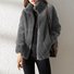 Kimono Femmes Décontracté Plain Printemps / Automne Naturel Micro-élasticité Faire la navette Ample Régulier Droit