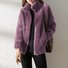 Kimono Femmes Décontracté Plain Printemps / Automne Naturel Micro-élasticité Faire la navette Ample Régulier Droit