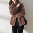 Kimono Femmes Décontracté Plain Printemps / Automne Naturel Micro-élasticité Faire la navette Ample Régulier Droit