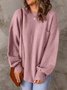 Pulls Femmes Décontracté Plain Printemps / Automne Micro-élasticité Quotidien Manches Longues Col Rond Fil/fil de laine Régulier
