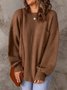 Pulls Femmes Décontracté Plain Printemps / Automne Micro-élasticité Quotidien Manches Longues Col Rond Fil/fil de laine Régulier