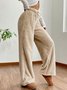 Pantalons Femmes Décontracté Plain Printemps / Automne Naturel Aucune élasticité Quotidien Ample Long Régulier