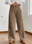 Pantalons Femmes Décontracté Plain Printemps / Automne Naturel Aucune élasticité Quotidien Ample Long Régulier