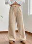 Pantalons Femmes Décontracté Plain Printemps / Automne Naturel Aucune élasticité Quotidien Ample Long Régulier