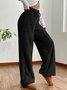 Pantalons Femmes Décontracté Plain Printemps / Automne Naturel Aucune élasticité Quotidien Ample Long Régulier
