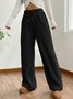 Pantalons Femmes Décontracté Plain Printemps / Automne Naturel Aucune élasticité Quotidien Ample Long Régulier