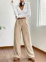 Pantalons Femmes Décontracté Plain Printemps / Automne Naturel Aucune élasticité Quotidien Ample Long Régulier