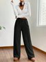 Pantalons Femmes Décontracté Plain Printemps / Automne Naturel Aucune élasticité Quotidien Ample Long Régulier