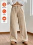 Pantalons Femmes Décontracté Plain Printemps / Automne Naturel Aucune élasticité Quotidien Ample Long Régulier