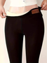 Pantalons De Yoga Décontracté Hiver Toussaint Polyester Naturel Faire la navette Pantalon coupe slim Collant en Toison pour Femmes