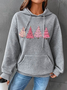 à Capuche Femmes Décontracté Printemps / Automne Sapin de Noël Polyester Sweat-shirt à Capuche Quotidien Ample Manches Longues Régulier