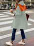 Blousons Femmes Rayé Décontracté Printemps / Automne Naturel Micro-élasticité Ample Manches Longues Régulier Droit
