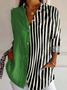 Chemises Femmes Décontracté Floral Printemps / Automne Polyester Aucune élasticité Quotidien Ample Manches Longues Régulier