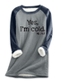 Sweat-shirts Femmes Décontracté Hiver Lettres de texte Polyester Aucune élasticité Coupe Régulière Col Rond Droit en Toison