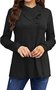 Chemisiers1 Femmes Décontracté Plain Printemps / Automne Polyester Micro-élasticité Quotidien Ample Régulier Régulier