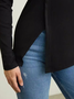 T-shirts Décontracté Plain Printemps / Automne Micro-élasticité Quotidien Coupe Régulière Manches Longues Col Rond Droit pour Femmes